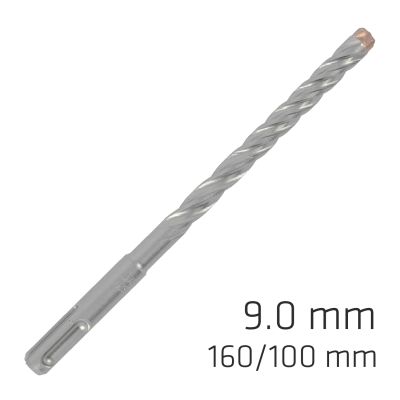 (image for) Force X 9.0 X 160/100 Sds-plus Rebar Drill Bit X4 Cutting Edges