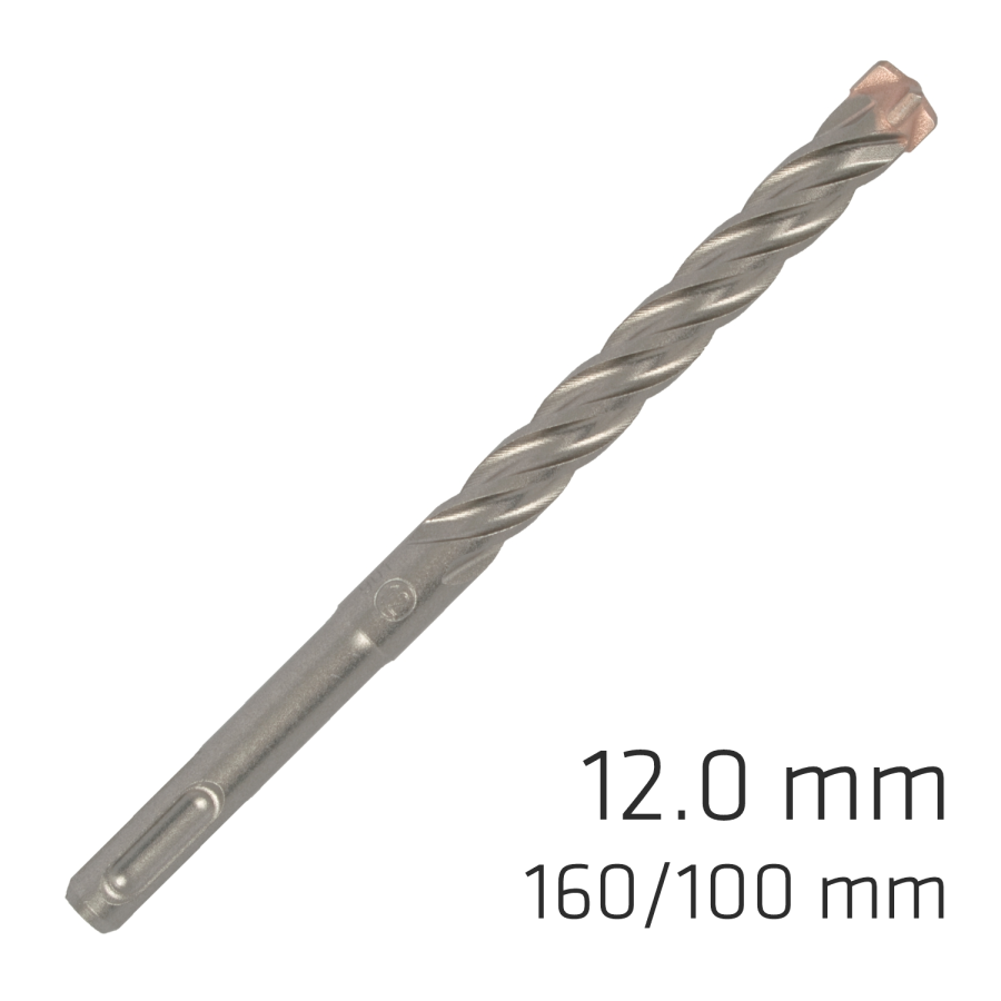 (image for) Force X 12.0 X 160/100 Sds-plus Rebar Drill Bit X4 Cutting Edges