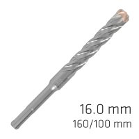 (image for) Force X 16.0 X160/100 Sds-plus Rebar Drill Bit X4 Cutting Edges