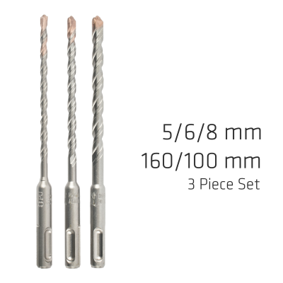 (image for) Sds Plus F4 5 6 8 X160mm 3 Pce Set