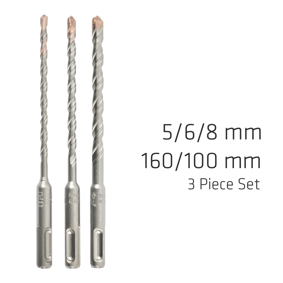 (image for) Sds Plus F4 5 6 8 X160mm 3 Pce Set