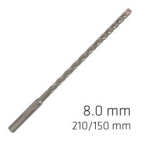 (image for) Force X 8.0 X 210/150 Sds-plus Rebar Drill Bit X4 Cutting Edges