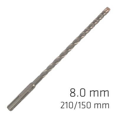 (image for) Force X 8.0 X 210/150 Sds-plus Rebar Drill Bit X4 Cutting Edges