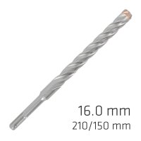Force X 16.0 X 210/150 Sds-plus Rebar Drill Bit X4 Cutting Edges (image for) Force X 16.0 X 210/150 Sds-plus Rebar Drill Bit X4 Cutting Edges