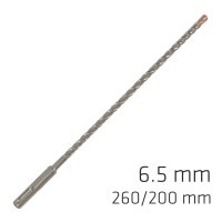 (image for) Force X 6.5 X 260/200 Sds-plus Rebar Drill Bit X4 Cutting Edges