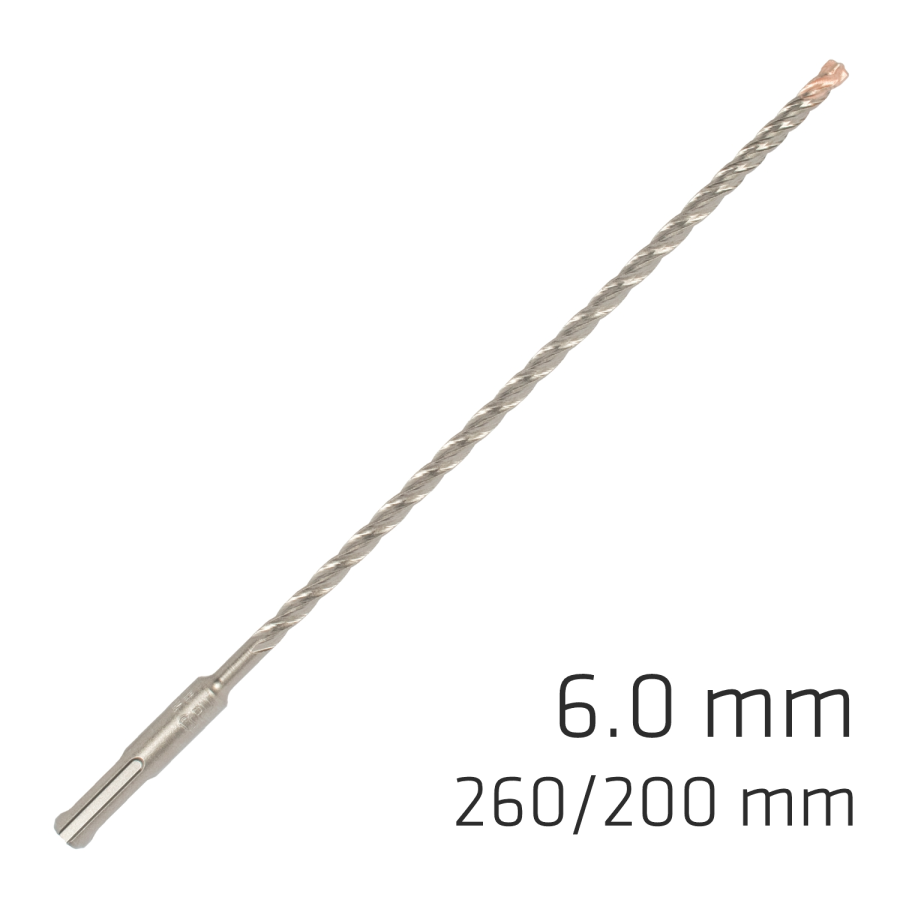 (image for) Force X 6.0 X 260/200 Sds-plus Rebar Drill Bit X4 Cutting Edges