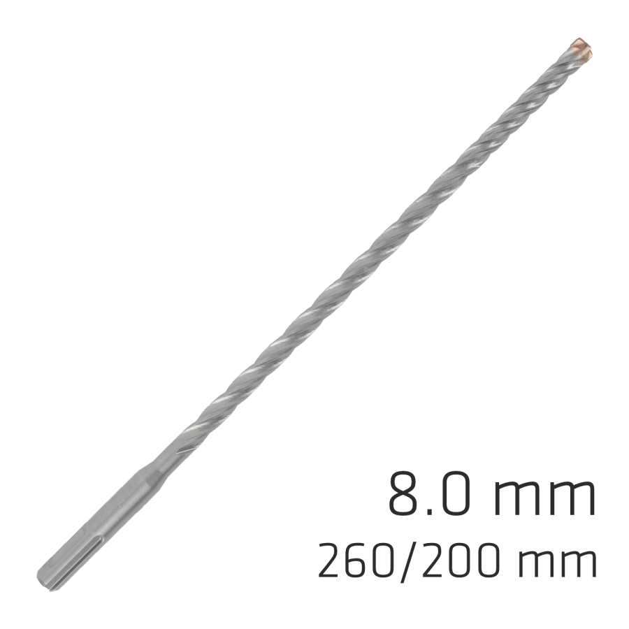 (image for) Force X 8.0 X 260/200 Sds-plus Rebar Drill Bit X4 Cutting Edges
