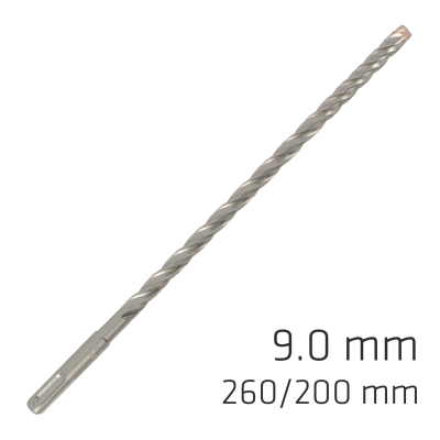 (image for) Force X 9.0 X 260/200 Sds-plus Rebar Drill Bit X4 Cutting Edges