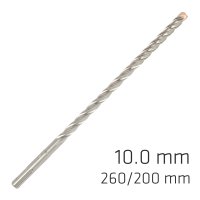 (image for) Force X 10.0 X 260/200 Sds-plus Rebar Drill Bit X4 Cutting Edges