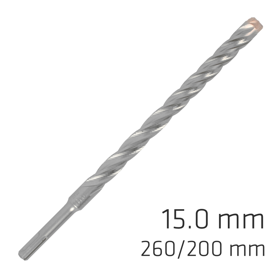 (image for) Force X 15.0 X 260/200 Sds-plus Rebar Drill Bit X4 Cutting Edges