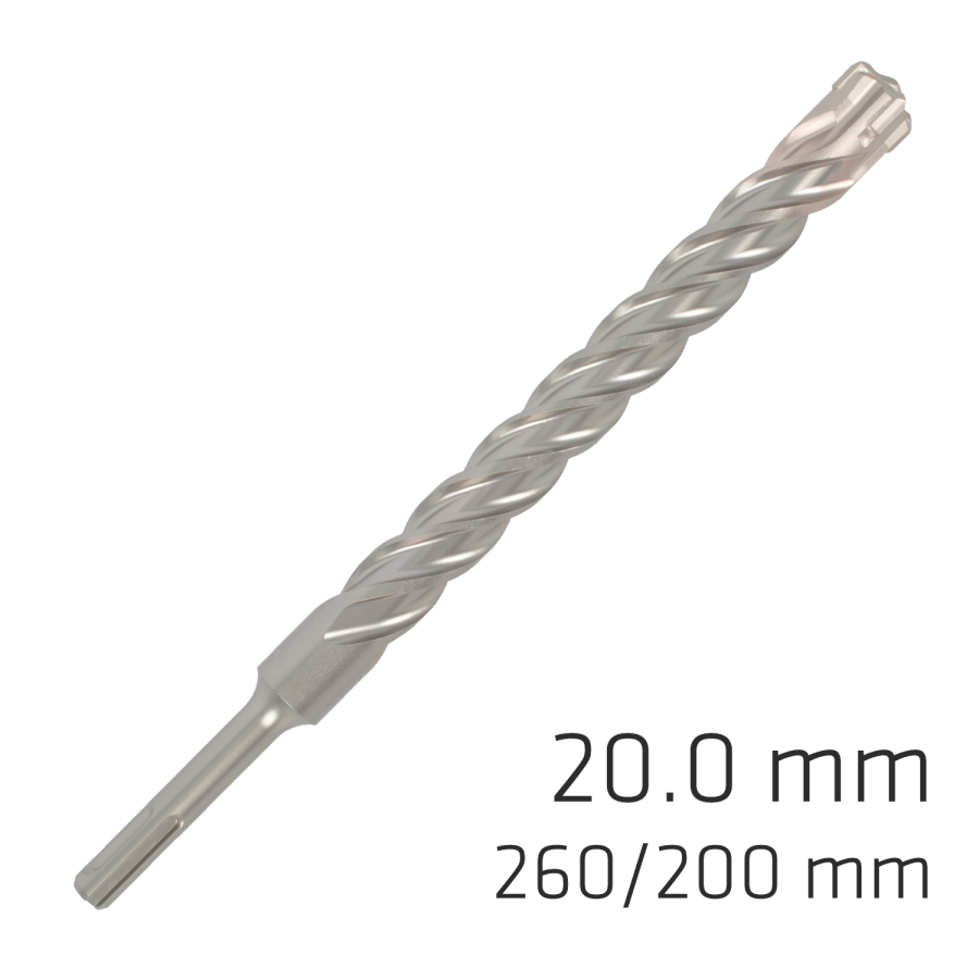 (image for) Force X 20.0 X 250/200 Sds-plus Rebar Drill Bit X4 Cutting Edges