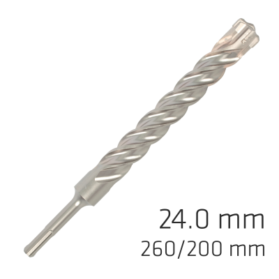 (image for) Force X 24.0 X 250/200 Sds-plus Rebar Drill Bit X4 Cutting Edges