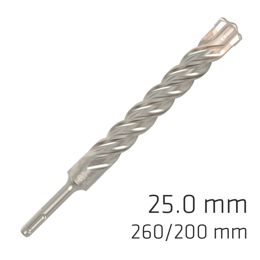 (image for) Force X 25.0 X 250/200 Sds-plus Rebar Drill Bit X4 Cutting Edges