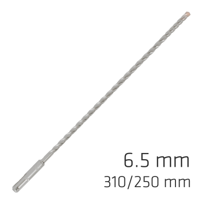 (image for) Force X 6.5 X 310/250 Sds-plus Rebar Drill Bit X4 Cutting Edges