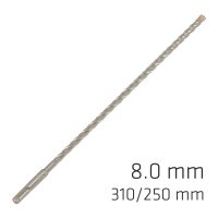 (image for) Force X 8.0 X 310/250 Sds-plus Rebar Drill Bit X4 Cutting Edges