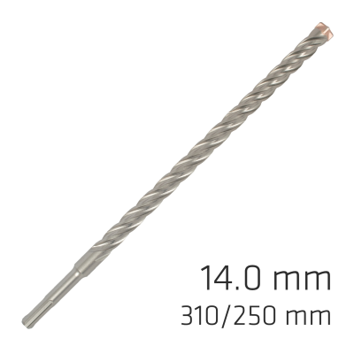 (image for) Force X 14.0 X 310/250 Sds-plus Rebar Drill Bit X4 Cutting Edges