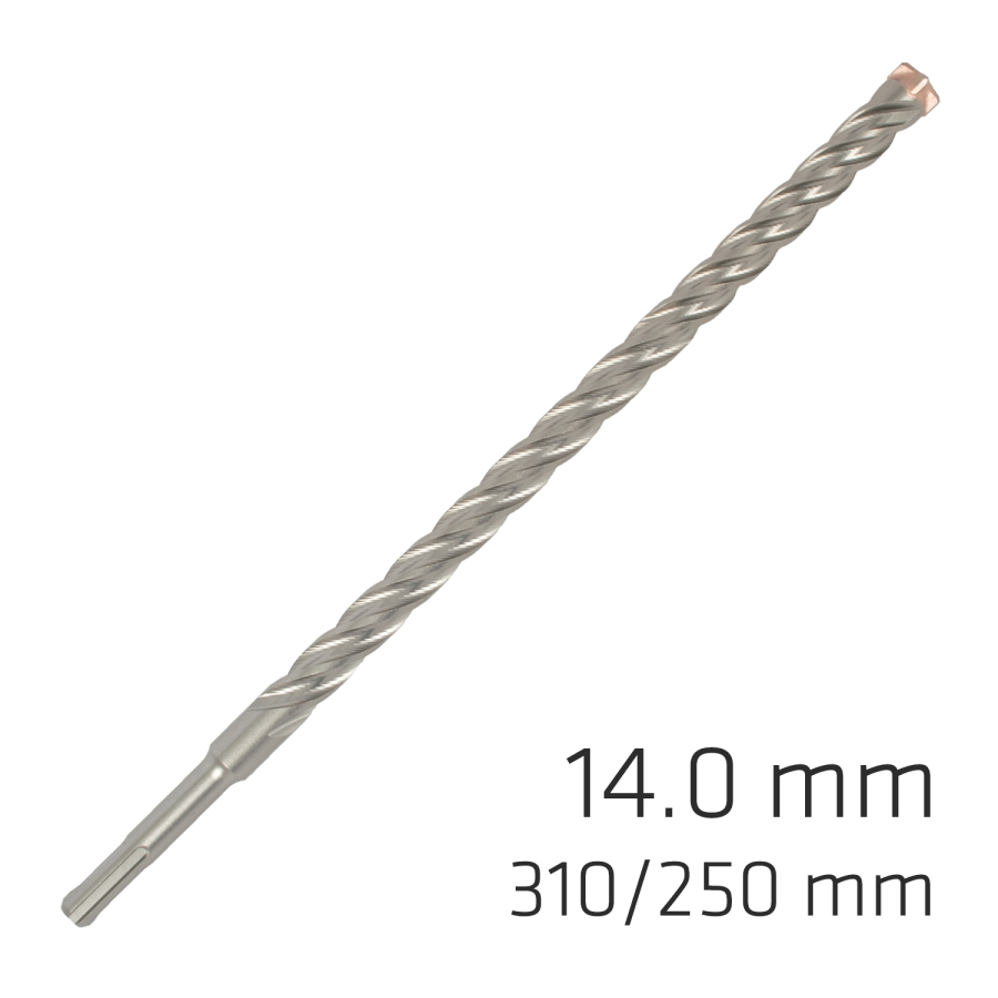 (image for) Force X 14.0 X 310/250 Sds-plus Rebar Drill Bit X4 Cutting Edges