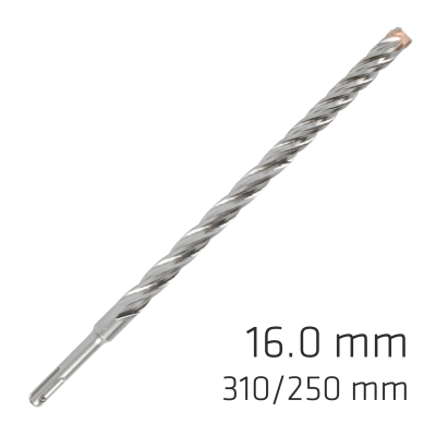 (image for) Force X 16.0 X 310/250 Sds-plus Rebar Drill Bit X4 Cutting Edges