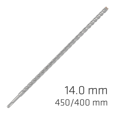(image for) Force X 14.0 X 450/400 Sds-plus Rebar Drill Bit X4 Cutting Edges