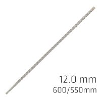 (image for) Force X 12.0 X 600/550 Sds-plus Rebar Drill Bit X4 Cutting Edges