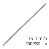 (image for) Force X 16.0 X 600/550 Sds-plus Rebar Drill Bit X4 Cutting Edges