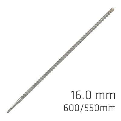 (image for) Force X 16.0 X 600/550 Sds-plus Rebar Drill Bit X4 Cutting Edges