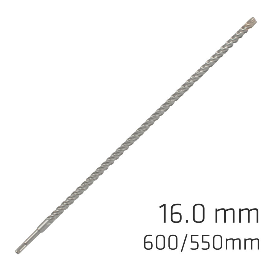 (image for) Force X 16.0 X 600/550 Sds-plus Rebar Drill Bit X4 Cutting Edges