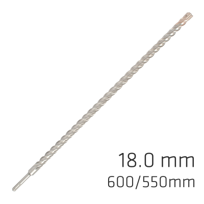 (image for) Force X 18.0 X 600/550 Sds-plus Rebar Drill Bit X4 Cutting Edges