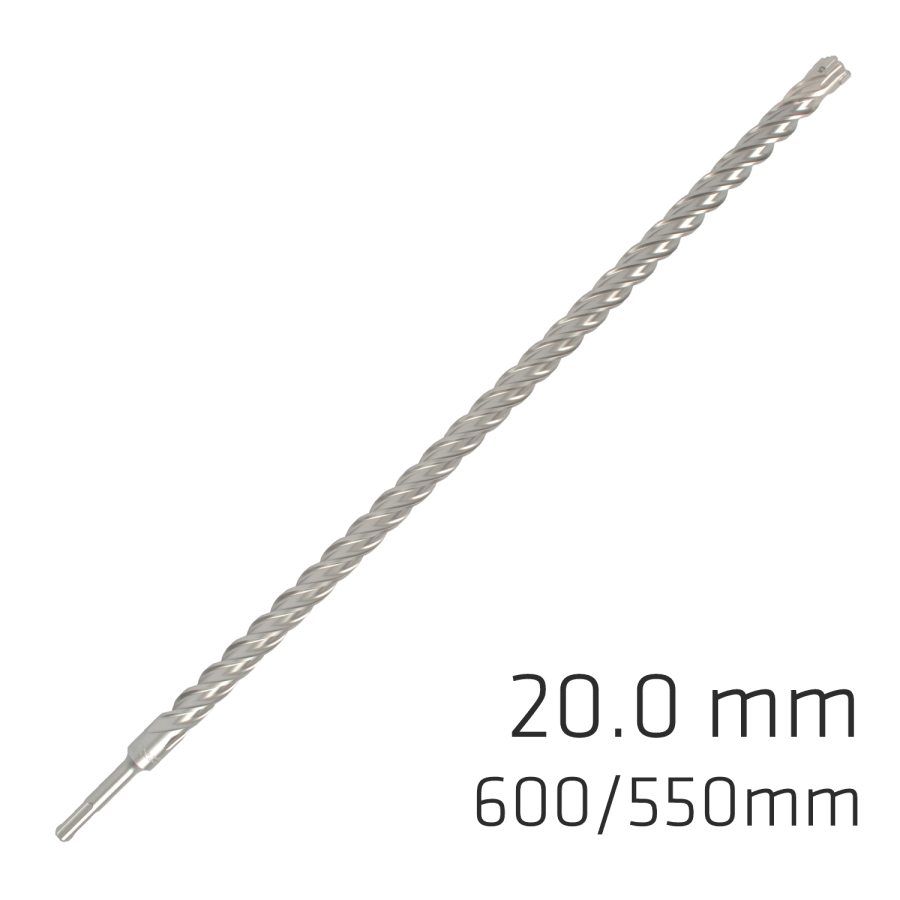 (image for) Force X 20.0 X 600/550 Sds-plus Rebar Drill Bit X4 Cutting Edges