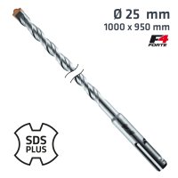 Sds Plus Hammer Bit 1000 X 950mm 25mm (image for) Sds Plus Hammer Bit 1000 X 950mm 25mm