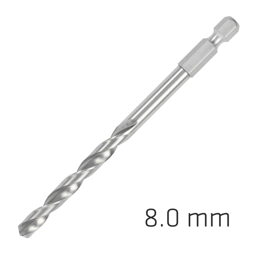 (image for) Hss Super Drill Bit Hex Shank 8mm