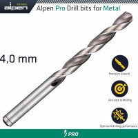 (image for) Alpen Pro Hss Drill Din 338 Rn 135 With Split Point 4.0mm Bulk