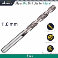 (image for) Alpen Pro Hss Drill Din 338 Rn 135 With Split Point 11.0mm Bulk