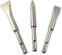 (image for) Sds Short Chisel Set Plastic Tube Point X140mm Flat 20x140 Wide 30x140