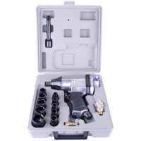 Air Impact Wrench 1/2' 17 Piece Kit Single Hammer (image for) Air Impact Wrench 1/2' 17 Piece Kit Single Hammer