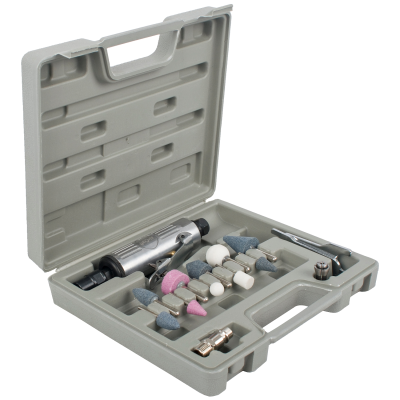 (image for) Air Die Grinder 6mm 14 Piece Kit Blow Mould Case