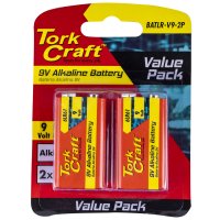 (image for) Battery 9v Alkaline X2 Per Card