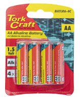 (image for) Battery Aa 1.5v 4 Pack Carded Alkaline