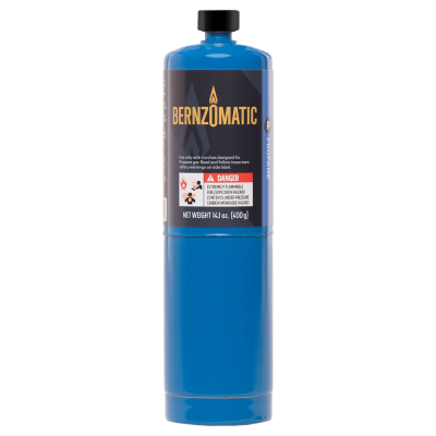 (image for) Bernzomatic Propane Hand Torch Cylinder 400gram (14.1oz) Tx9 (74986)