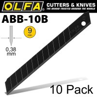 (image for) Olfa Blades Excel Black 10/pk Carded Ultra Sharp 9mm