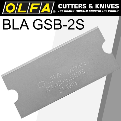 (image for) Olfa Scraper Blade For Grs-2 S/steel 40mmx18mm 6pk