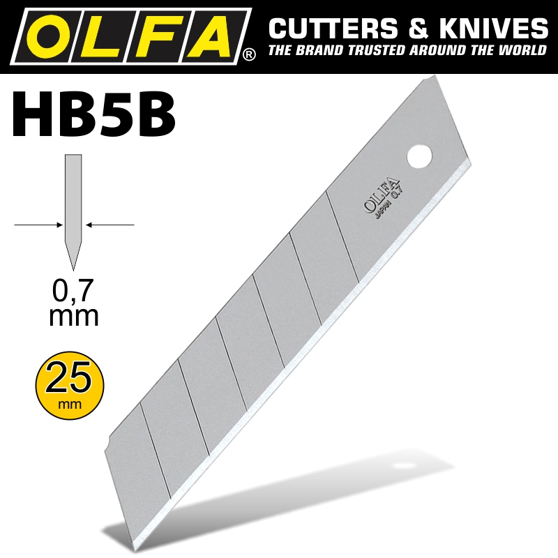 (image for) Olfa Blades Hb-5b 5/pack 25mm
