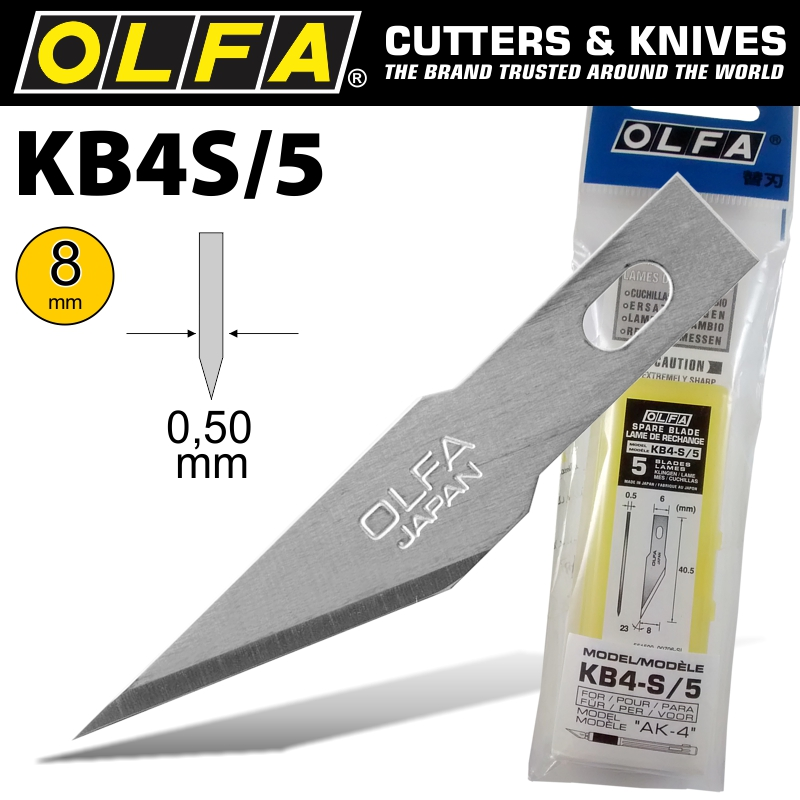 (image for) Olfa Precision Art Blade 5/pack 8mm