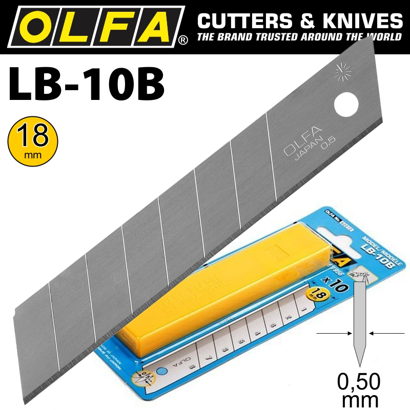 (image for) Olfa Blades Lb-10b 10/pack 18mm