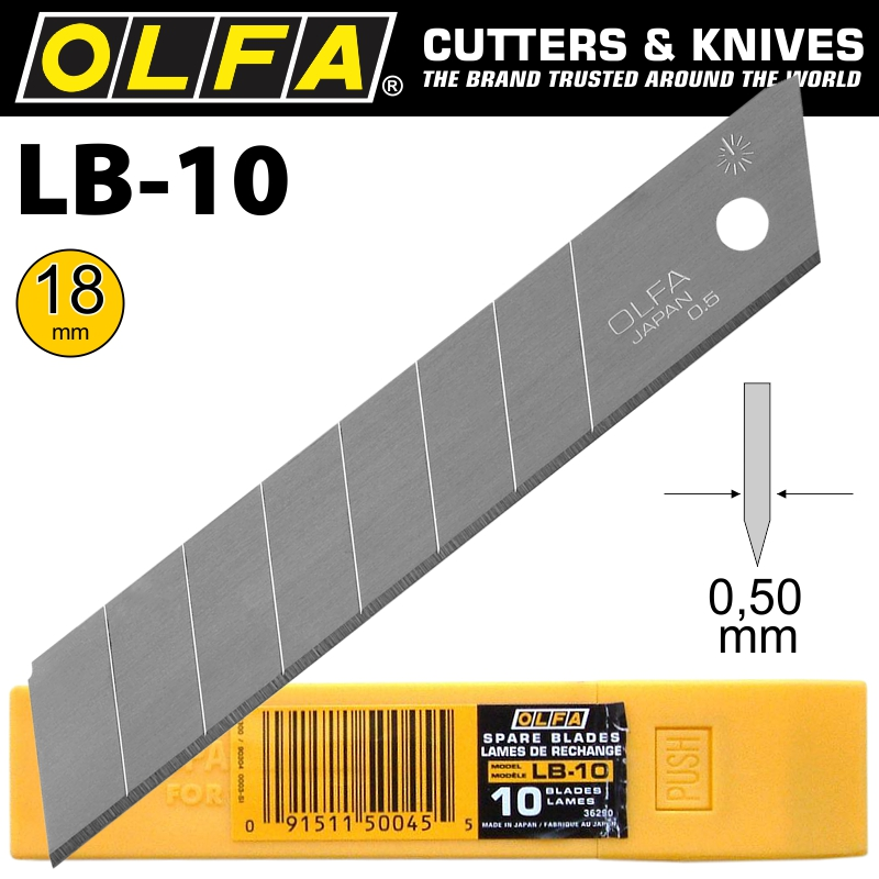 (image for) Olfa Blades Lb-10 10/pack 18mm
