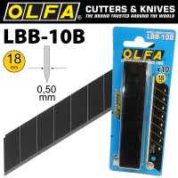 Olfa Blades Excel Black 10/pk Carded Ultra Sharp 18mm (image for) Olfa Blades Excel Black 10/pk Carded Ultra Sharp 18mm