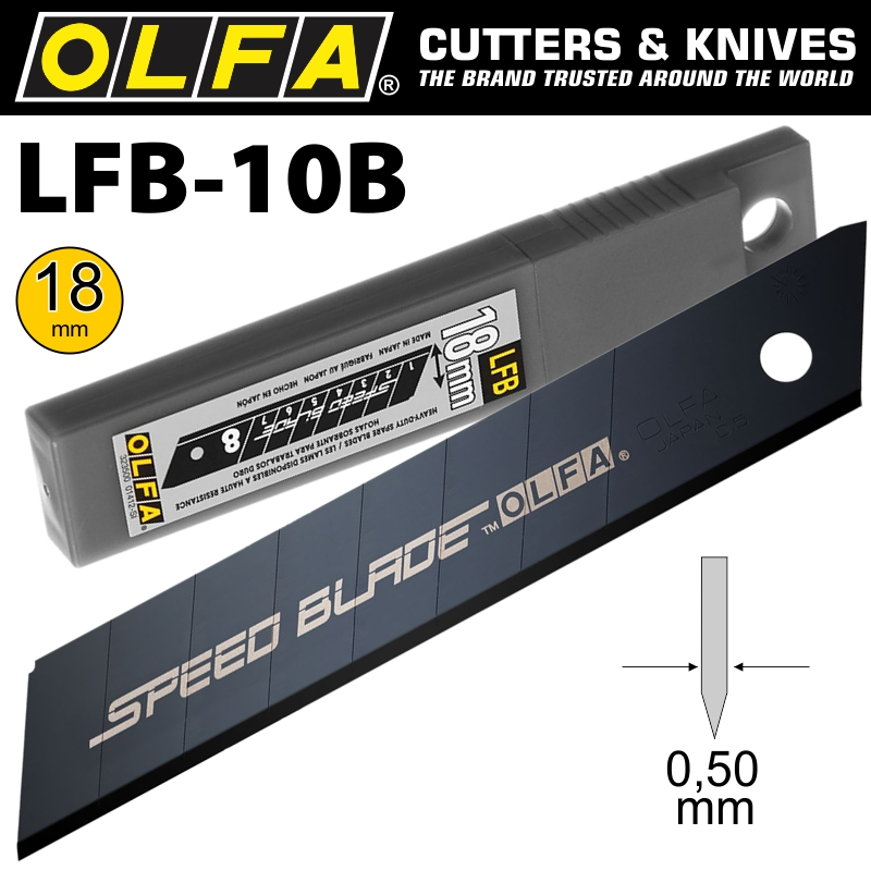 (image for) Olfa Speed Blade 18mm In Plastic Case