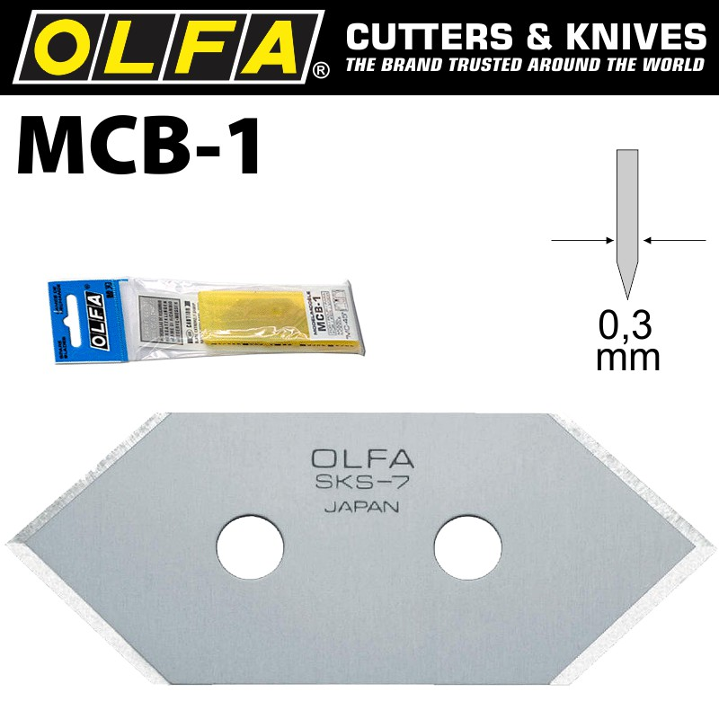 (image for) Olfa Blades Mcb-1 5/pack 20mm