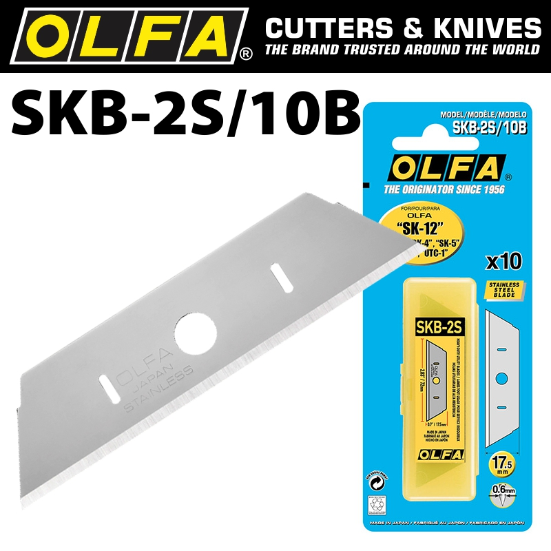 (image for) Olfa Blade Skb-2s 10 Pack Stainless Steel For Sk-12 Sk-4 Sk-5 Sk-9 Utc