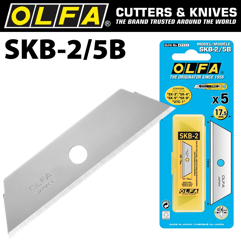 (image for) Olfa Blades Skb-2 5 Pack For Utc1 Cutter 17.5mm Sk4